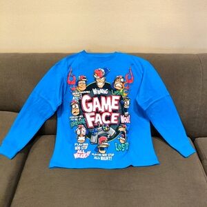 Blue Graphic Long Sleeve Shirt